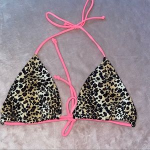 Victoria’s Secret bikini top animal print size L
